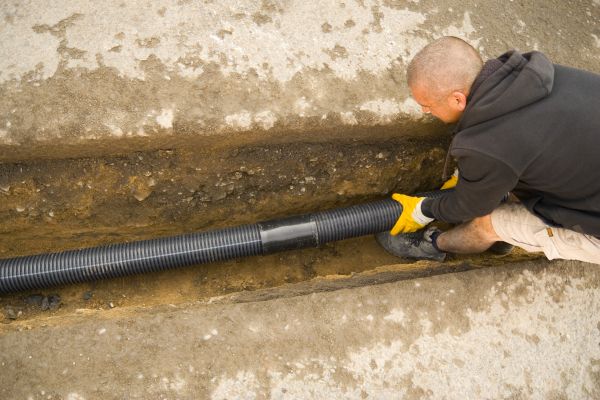Outdoor Drainage Installation in Easley