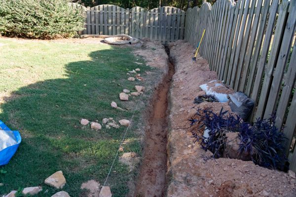 Trench Drain Installation in Easley