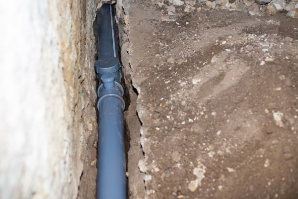 Drain Line Installation in Easley