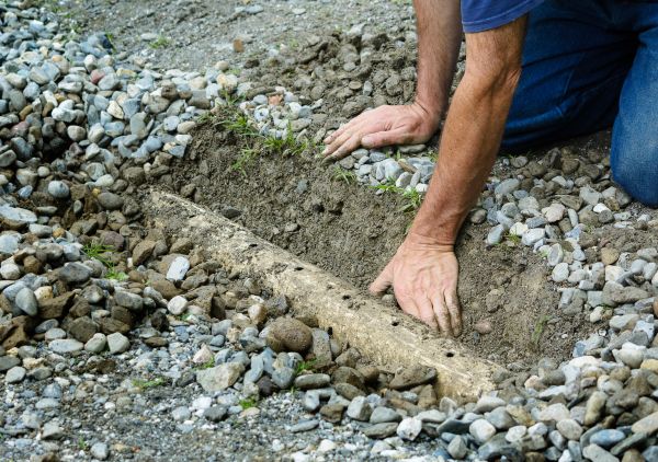 French Ditch Installation in Easley