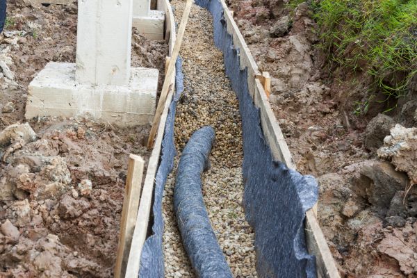 French Drain Installation in Easley