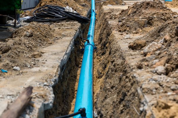 Underground Drain Installation in Easley